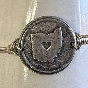 LUCA+DANNI (L+D) Ohio State Wire Bangle Bracelet